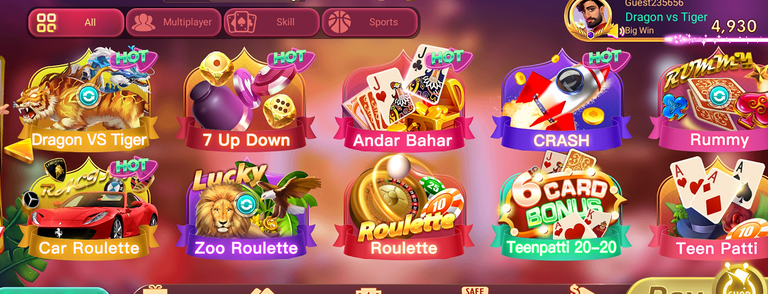 Rummy Best, How Many Games in Rummy Best App