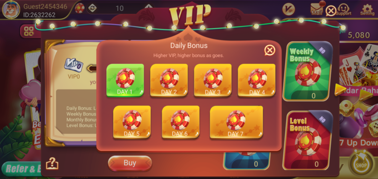 VIP Bonus in Best Rummy App